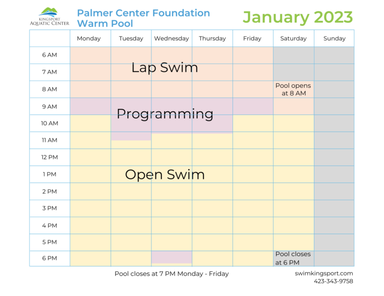 Pool Schedules Kingsport Aquatic Center